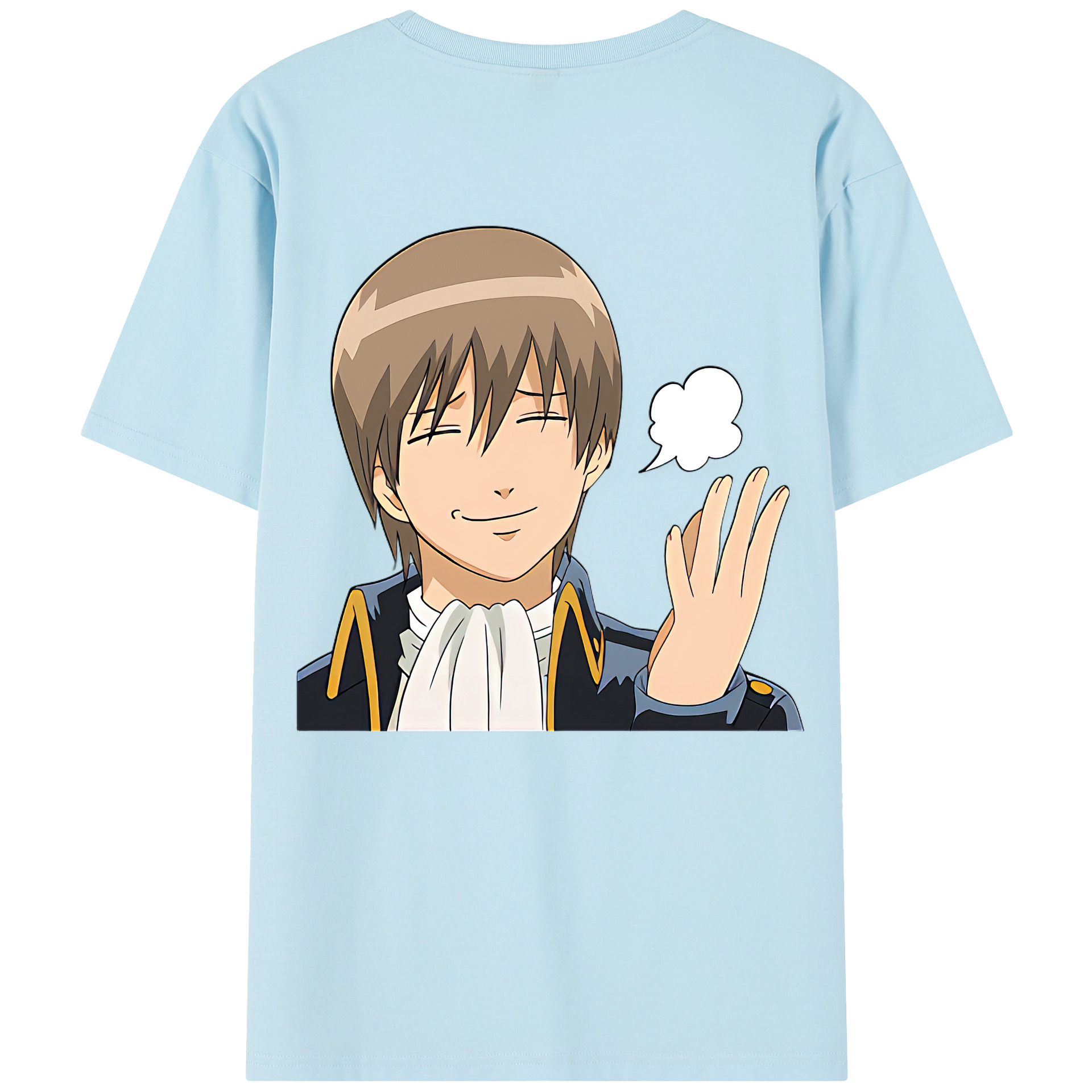 （画像用） ぎんたま 坂田銀時（さかたぎんとき） 神楽 志村新八（しむら しんぱち） GINTAMA Sakata Gintoki Kagura Shimura Shinpachi 綿100％半袖Tシャツ（背面プリント）